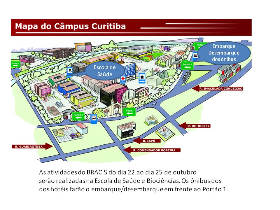 Mapa do Campus PUC-PR