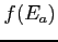 $ f(E_a)$
