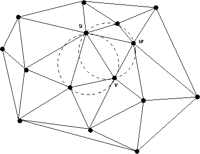 TriangulaçTriangulaç˜Triangulação de Delaunay para definir valores de