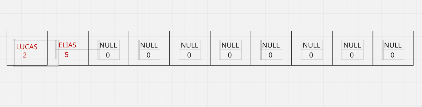 Vetor com 2 pacientes