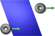 Marker leaving a region as another
				    enters