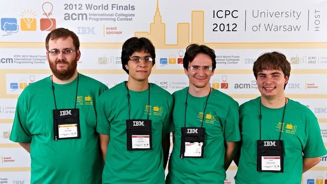 Equipe * da Trypanossoma no ICPC em Varsóvia, Polônia.