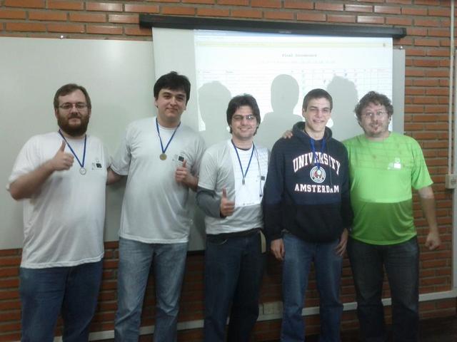 Equipe Cookie é bom. Versão KY na etapa regional de 2011, na UFPR.