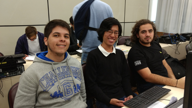 Equipe NomeProvisórioTrypanossoMestre na etapa regional de 2016, na PUCPR.
