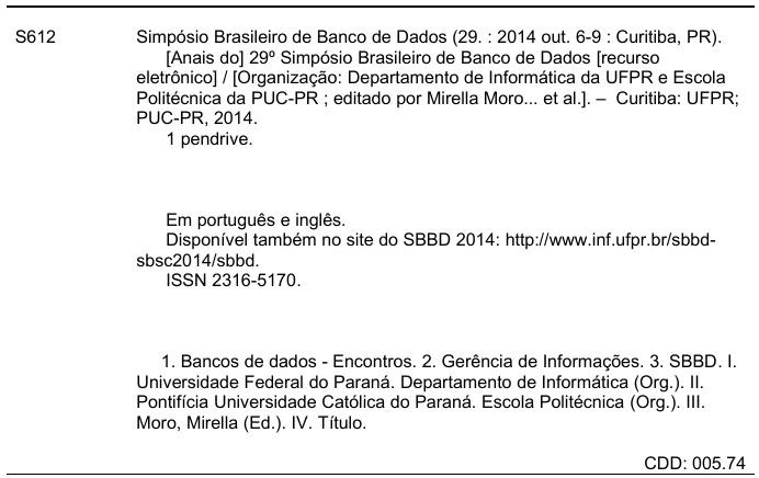 Ficha catalográfica Anais